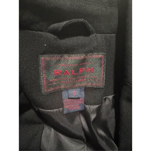 Ralph Lauren 100% pure new wool black blazer 2 button front S - Picture 2 of 6